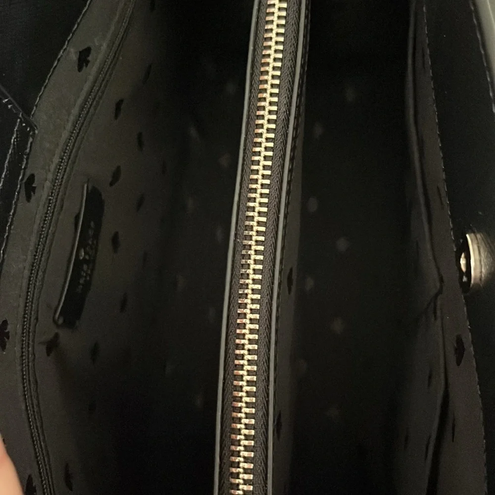 Kate Spade Perry Medium Satchel Saffiano Leather Black LIKE NEW CONDITION - Picture 11 of 15